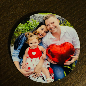 Personalized wooden coaster